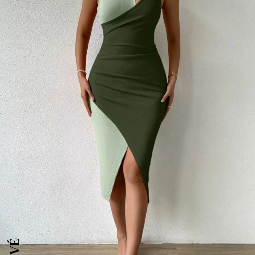 Mint green dress